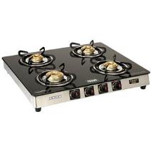USHA COOKTOP 4 BURNER  GLASS MODEL
